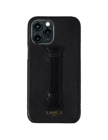 Leather iPhone Case with Croc Holder
