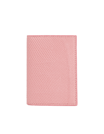 Candy Pink Lizard Bi-Fold Holder