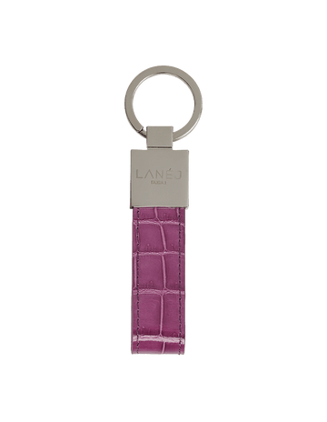 Imperial Purple Crocodile Signature Keychain