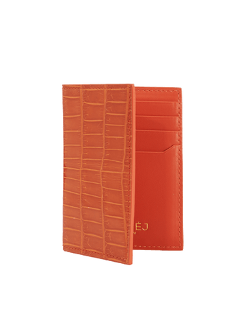 Orange Tiger Crocodile Bi-Fold Holder
