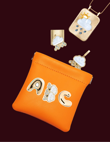 Orange Pocket Pouch