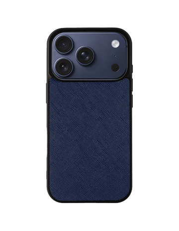 Signature Saffiano Leather iPhone case with Black Border