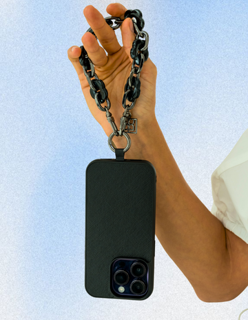 So black Wristlet Strap