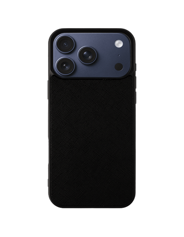 Signature Saffiano Leather iPhone case with Black Border