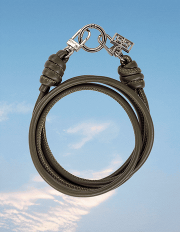 Olive Leather Phone Strap