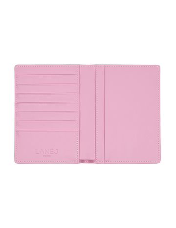 Rose Pink Nappa Vegan Leather Passport Cover