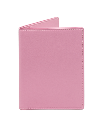 Rose Pink Nappa Vegan Leather Passport Cover