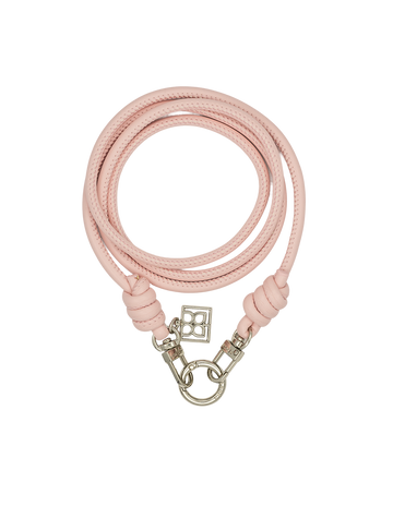 Pink Cherry Blossom Leather Phone Strap