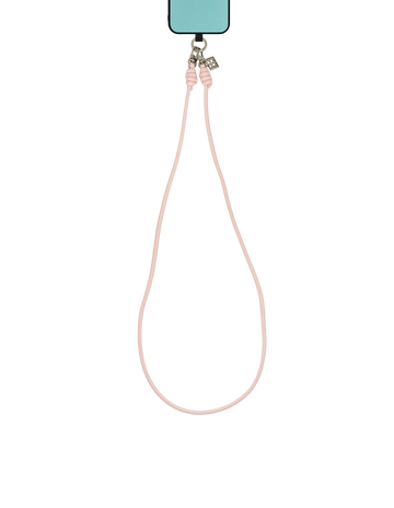 Pink Cherry Blossom Leather Phone Strap