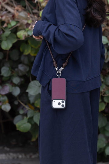 Brown Leather Phone Strap