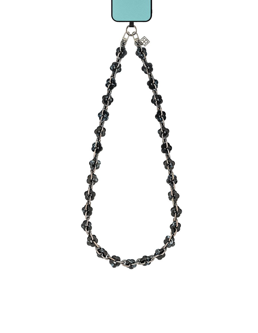So Black Phone Strap