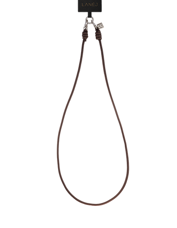 Brown Leather Phone Strap