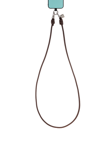Brown Leather Phone Strap