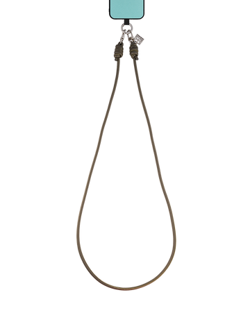 Olive Leather Phone Strap