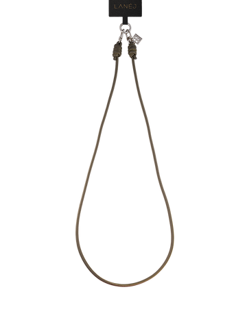 Olive Leather Phone Strap