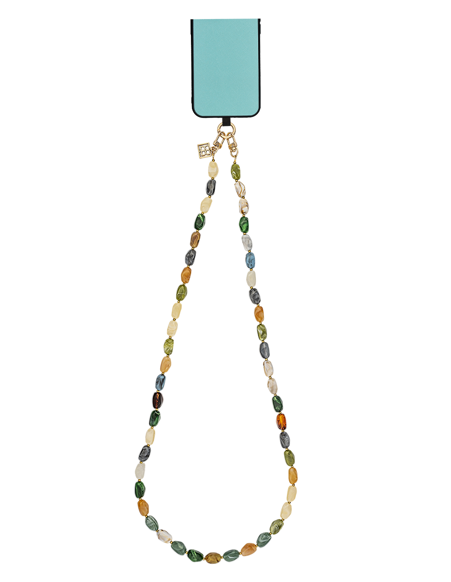 Green Earth Stones Phone Strap