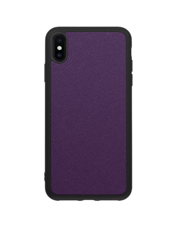 Signature Saffiano Leather iPhone case with Black Border