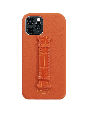 Leather iPhone Case with Croc Holder