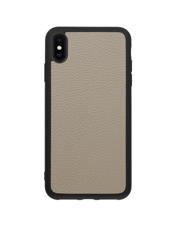 Signature Pebbled Leather iPhone Case with Black Border