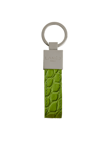 Matte Apple Crocodile Signature Keychain